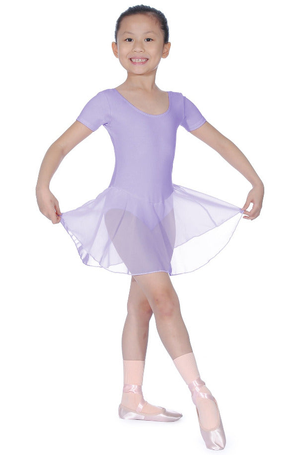 Lilac Childrens Skirted Leotard