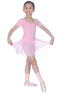 Pink Childrens Skirted Leotard