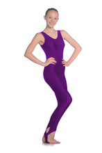 Load image into Gallery viewer, Purple Childrens and Adults Sleeveless Dance Unitard
