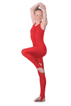 Load image into Gallery viewer, Red Childrens and Adults Sleeveless Dance Unitard
