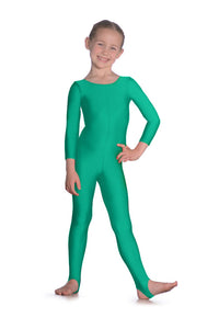 Vert Green Childrens and Adults Long Sleeve Dance Unitard