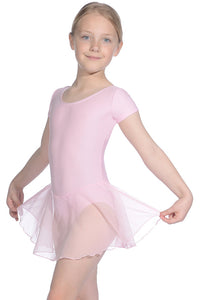 Pink Childrens Skirted Dance Leotard