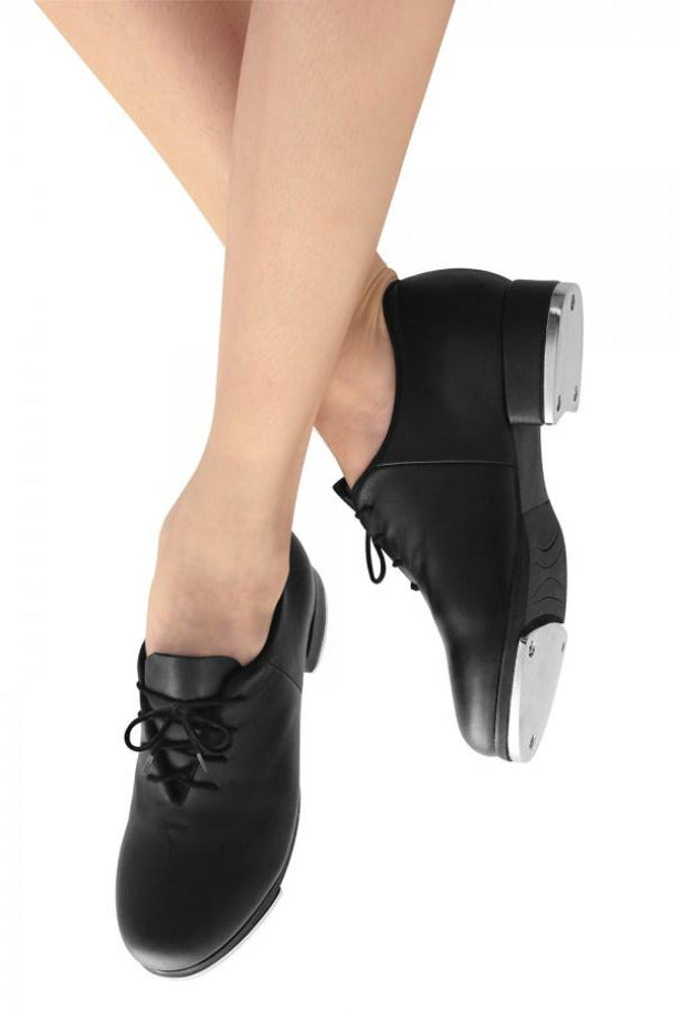 Black Childrens and Adults Sync Tap Shoe