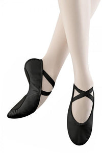 Black Childrens and Adults Split Sole Ballet Shoes