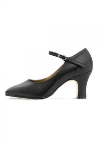 Black Childrens and Adult 3" Heel Character Shoe