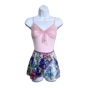 Girls Floral Wrap Dance Skirt