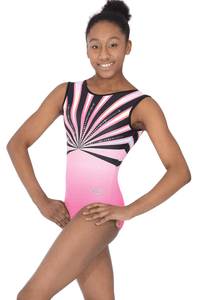 Z543OLY Olympia Multi-coloured Matt Lycra Gymnastics Leotard