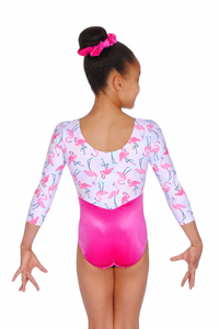 Girls 3/4 length sleeve Gymnastics Leotard