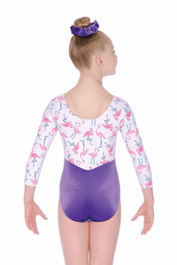 Girls 3/4 length sleeve Gymnastics Leotard