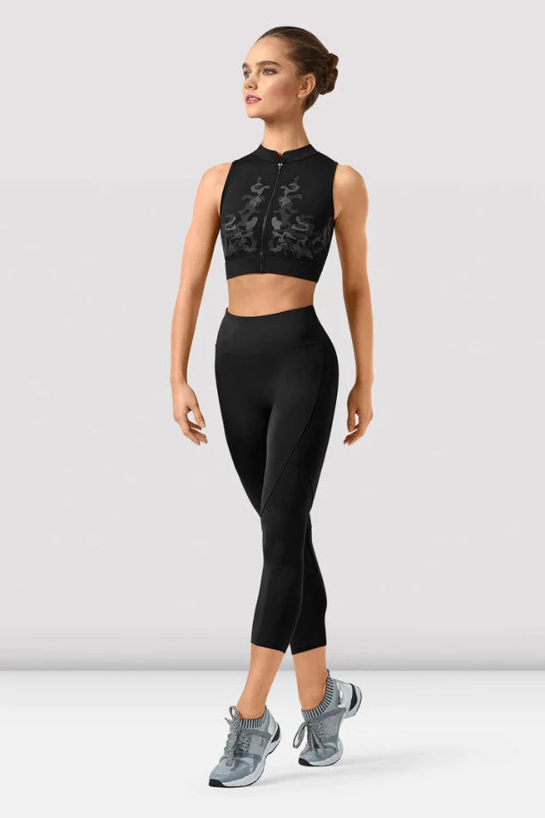 Ladies Rayna Zipper Crop Top