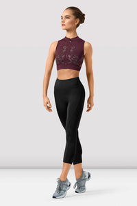 Ladies Rayna Zipper Crop Top