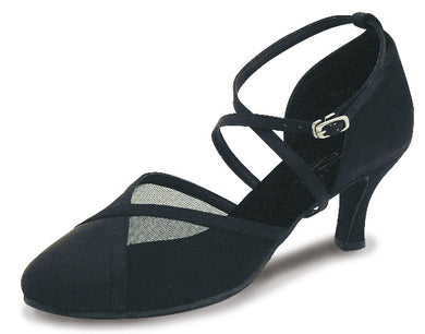 Black Adults Closed Toe Ballroom Shoe