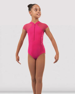 Childrens Vanessa Zipper Front Leotard