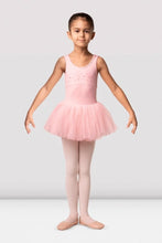 Load image into Gallery viewer, Pink Girls Mirella Flower Burst Tank Tutu Dress Front View
