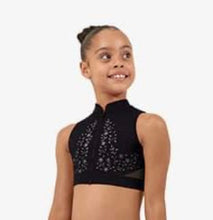 Load image into Gallery viewer, Childrens Heidi Zipper Front Crop Top
