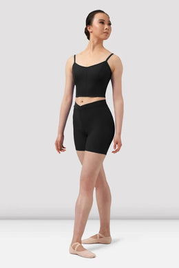 Ladies Mirella Chevron V Front Shorts and Camisole Crop Top