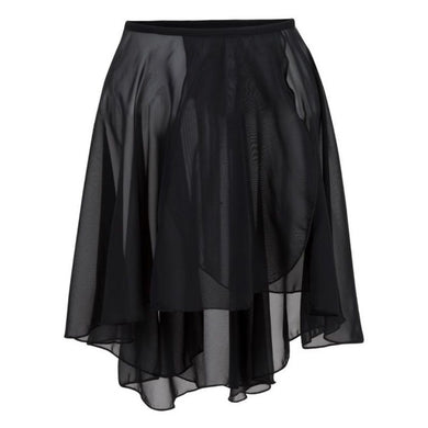 Black Ladies Light Crepe Dance Skirt
