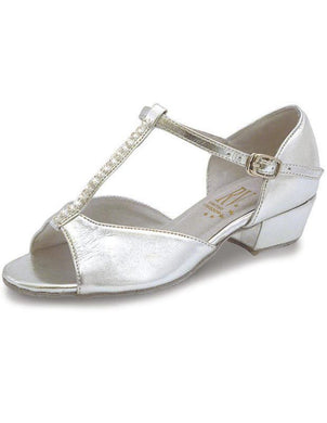 Silver Childrens and Adults Ballroom Shoe