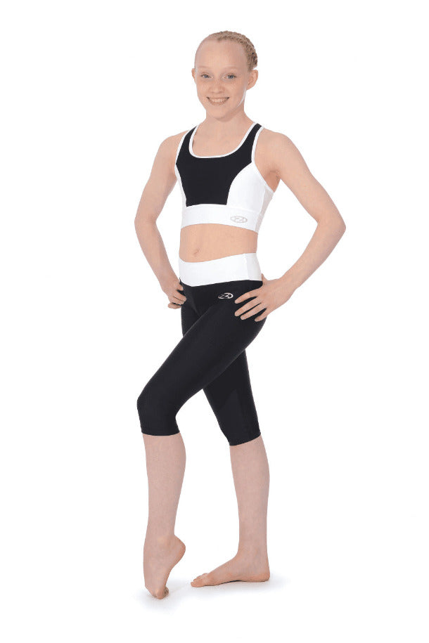 Matt Lycra Capri Gymnastics Leggings